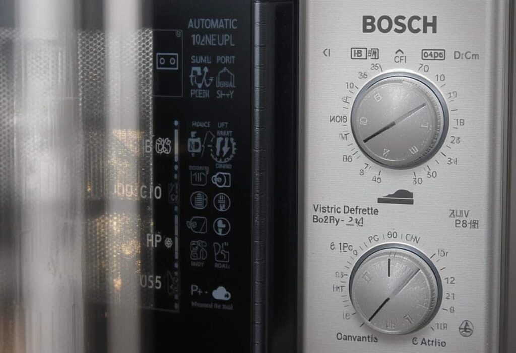How does the Bosch TM820 control panel work?